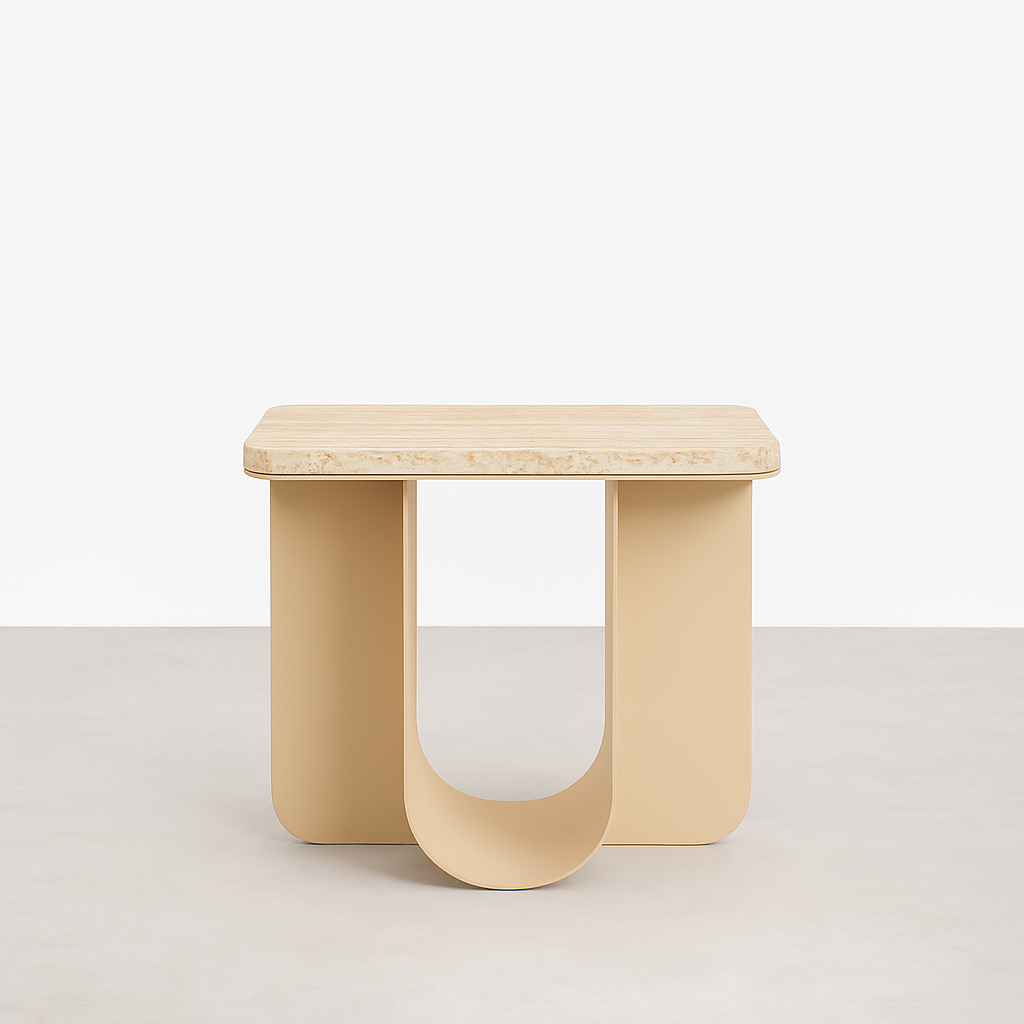 Mina BeistelltischTravertin
