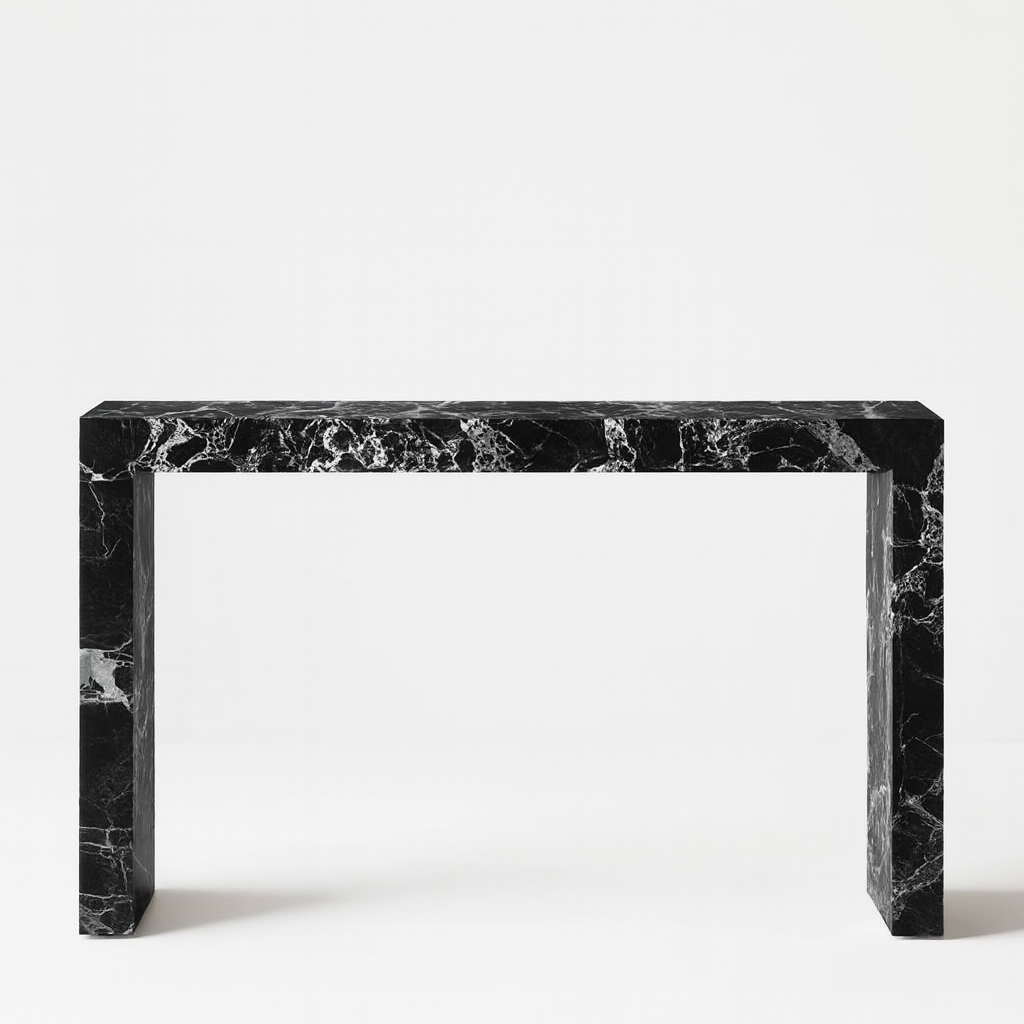 Evora Nero Marquina Console