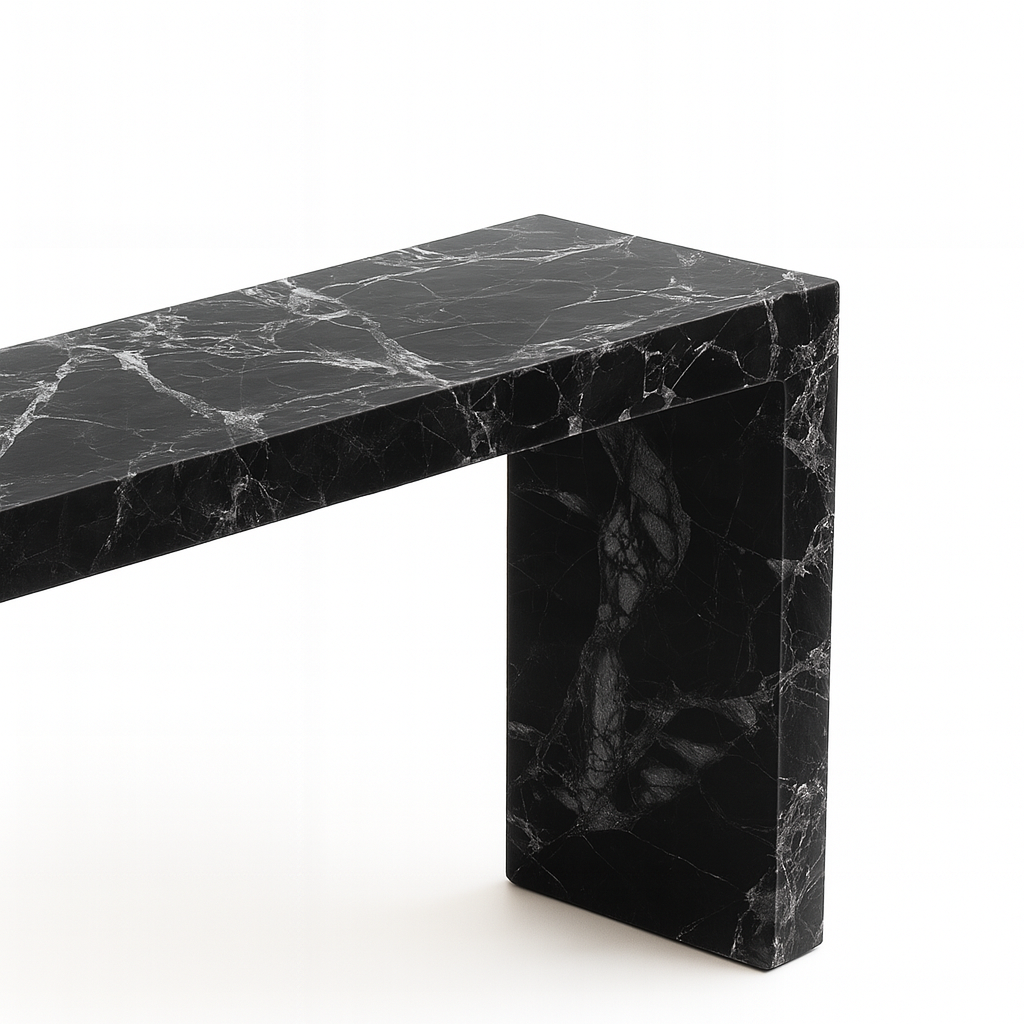 Evora Nero Marquina Console