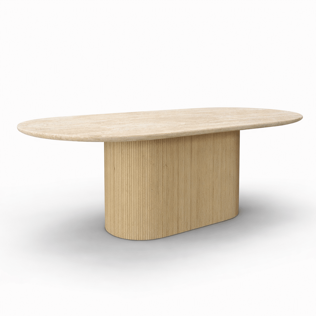 Madeira Travertin Esstisch